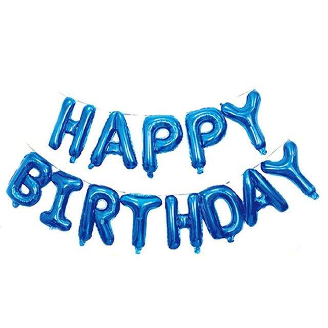 Happy Birthday Balloon Garland Foil Birthday For Balloon Banner ...