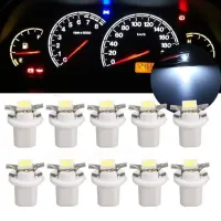 【CW】 10X 12V T5 B8.5D 5050 SMD White LED Lamp Auto Dashboard Instrument Cluster Light Bulbs Car Panel Gauge Dash Bulb Interior Parts