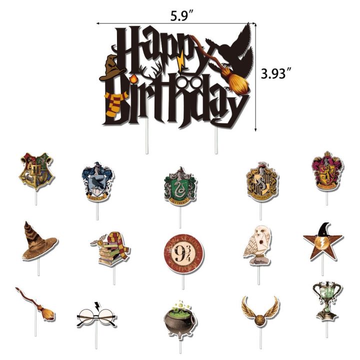 harry-potter-theme-happy-birthday-decor-party-decorations-set-cake-topper-kids-birthday-banner-party-needs-supplies-birthday-gif-hot-recommendation