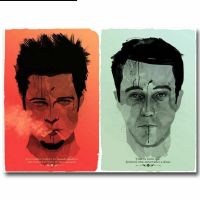 ❀ Fight Club ภาพยนตร์คลาสสิก Art ฟิล์มพิมพ์ผ้าไหมโปสเตอร์ Home Wall Decor 24x36inch