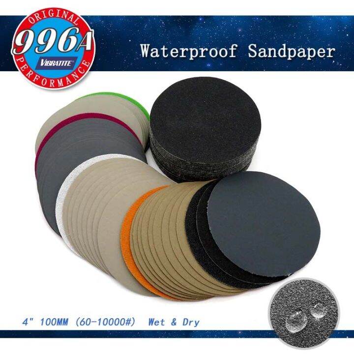 50pcs-4-inch-100mm-waterproof-sandpaper-60-to-10000-grit-hook-amp-loop-silicon-carbide-sanding-disc-wet-dry-for-polishing-grinding