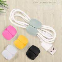 4 Buah/Lot Penahan Pengisi Daya USB Travel Portabel Fashion Winder Kabel Organiser Meja Tempat Kabel untuk Dekorasi Desktop Rumah