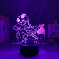 Exorcist Rin Okumura Led Lamp for Children 39;s Bedroom Decor Birthday Changing 3d Manga