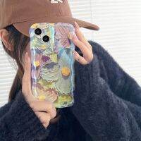 เคสโทรศัพท์ไอโฟนลายภาพวาดสีน้ำมันหลากสี,เคสป้องกันทีพียูอ่อนเคสโทรศัพท์เคสโทรศัพท์สวยงามสำหรับ iPhone 14 13 12 11 Pro Max