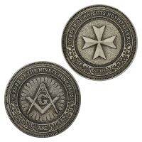 【YD】 The Commemorative Coin of Knights Hospitaller Plated Collectible 1PCS