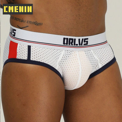 (1 Pieces) Quick Dry Solid Mens Briefs Underwear Shorts Mesh Sexy Men Underwear Bikini Men Briefs 2020 New Lingeries OR192