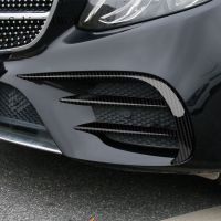 Car Styling For Mercedes Benz C Class W205 C43 C63 For AMG Front Fog Light Lamp Carbon Fiber Trim Cover Sticker Auto Accessories