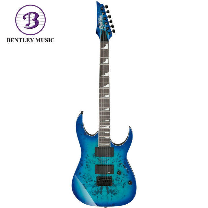 Ibanez GRGR221PA Okoume Body Poplar Burl Art Grain Top Electric Guitar Aqua Burst (GRGR221 GRGR221PA-AQB) - LBS Music World Malaysia