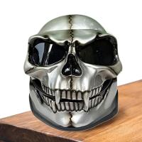 Ghost Skull Helmets With Goggles Skeleton Skull Helmets Full-Face Motorcycle Goggles Face Cover Skull Motocross Riding