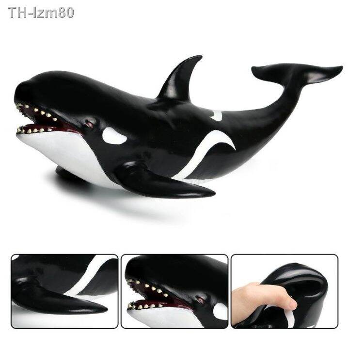 ของขวัญ-soft-rubber-simulation-model-of-marine-animal-toys-children-large-whale-shark-fish-giant-tiger-jaws-doll-furnishing-articles