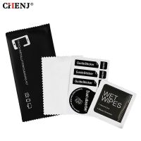 ┅✆✎ 10sets Wet Wipes Dust Paper Cleaning Cloth Paste film tool set For Tempered Glass Phone Screen Camera Lens LCD Screens