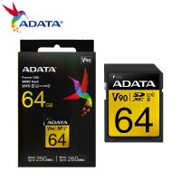 ADATA Premier ONE SDXC UHS-II U3 Class 10 Memory Card 64GB V90 3D NAND 4K 8K Ultra HD Up to 290MB/s Read SD Card