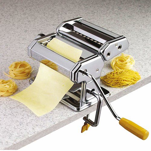 Pasta Maker Machine Hand Crank - Roller Cutter Noodle Makers Kit Stainless  Steel