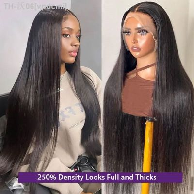 250 Density Straight Lace Front Wig 30 40 Inch Human Hair Wig Brazilian Hair Wigs For Women Pre Plucked 13x4 Hd Lace Frontal Wig [ Hot sell ] vpdcmi