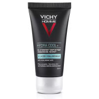 Vichy Homme Hydra Cool+ 50 ml มอยซ์เจอไรเซอร์บำรุงผิวหน้า สูตรพิเศษสำหรับผิวบอบบางของผู้ชาย