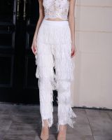 hot【DT】 Belly dance costume fringe tassel Pants womens Dancing crystal trouser /Slim and pencil lace