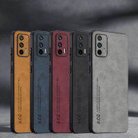 เคส Realme GT 5G GT NEO 3 GT รุ่น Master หรูหราหนังแกะรุ่นใหม่สีทึบเรียบง่ายสำหรับเด็กผู้ชายพร้อมกล้องป้องกันเคสซิลิโคนนิ่มกันกระแทกฝาครอบหลังคู่