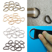 10Pcslot mm D Rings Strap Buckle Inner Width Metal Half Round Shaped for Bag Strap Belt Purse DIY Bag Accessories