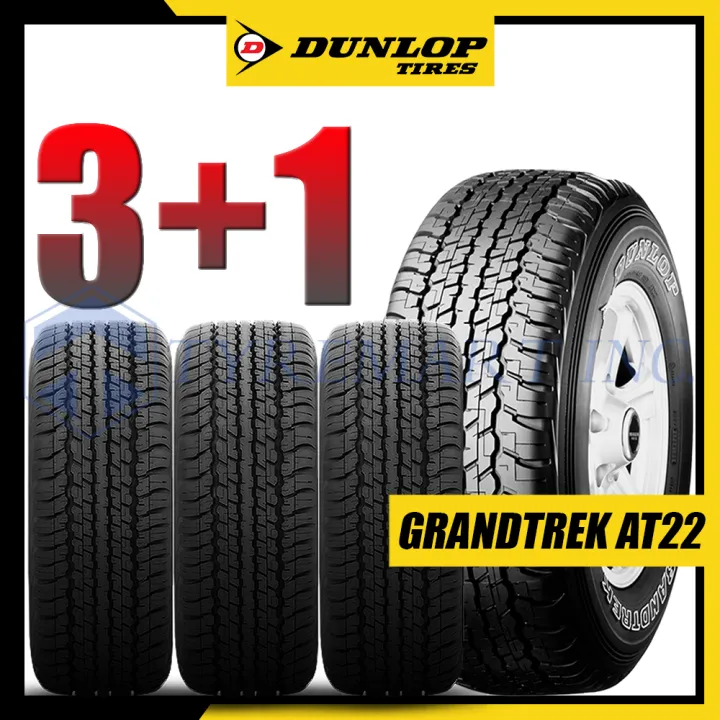 (Buy 3, Get 1 FREE) Dunlop Tires Grandtrek AT22 265/65 R 17 4x4 & SUV
