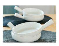 Modern House White Handle Bowl 4P Set