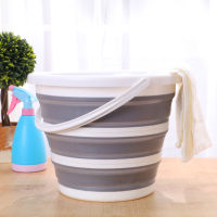 10L Folding Bucket Silicone Large Capicity Washable Camping Car Fishing Water Bucket Kitchen Barrel Storage Container Bucket