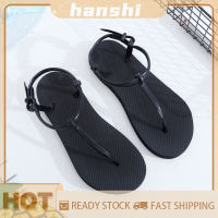 hanshi [2023 new HOT FASHION] lazlook รองเท้าแตะลำลองแฟชั่นชายหาดสำหรับผู้หญิงมีสายรัดกันลื่น