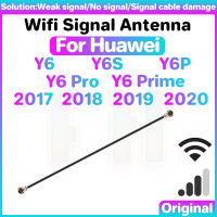 เสาอากาศสัญญาณ Wifi สำหรับ Huawei Y6 Y6P Y6S Pro Prime 2017 2018 2019สายริบบิ้นสัญญาณขั้วต่อคู่สาย Wi-Fi ริบบิ้นเสาอากาศทางอากาศสายเคเบิลงอได้ลวดซ่อมแซมชิ้นส่วน