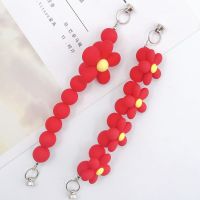 [COD] Yi Lians new spray-painted flower national tide bracelet diy accessories New Years red chain mobile phone shell materials