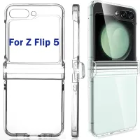 Full Cover Hinge Protection Slim Transparent Phone Case for Samsung Galaxy Z Flip 5 Hard Hinge Protection Cover Screen Protector