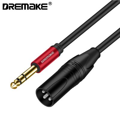 6.35mm to XLR Jack 6.35mm (1/4 Inch) TRS Male to 3 PIN XLR Male Balanced Interface Cable for Microphone Stage DJ Pro