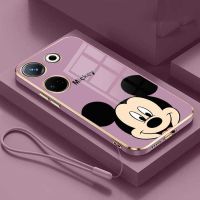 TECNO Camon 20 Pro Camon20 19 Pro ITEL S23 Pova 4 Pro NEO 2เคสซิลิโคนมันวาวการ์ตูน Mickey Mouse กรอบเคสนิ่ม