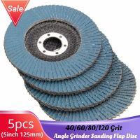 125mm 5" Angle Grinder Sanding Disc Metal Plastic Wood Abrasive Tool 40/60/80/120 Grit Grinding Wheels Flap Discs Cleaning Tools