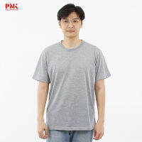 เสื้อยืดผ้าเรียบ นิ่ม ไม่ย้วย Comfort Jersey สีเทา 02TKJ03- PMKPOLOMAKER