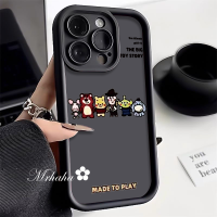 MrHaha เคสสำหรับ OPPO A17 A16 A15 A38 A58 A78 A17 A17k A57 A77 A77s A9 A76 A96 A94 A54 A16s A74 A15s การ์ตูนน่ารัก A3s A5นางฟ้าใหม่ฝาครอบเนื้อนิ่ม TPU เคสโทรศัพท์ตา