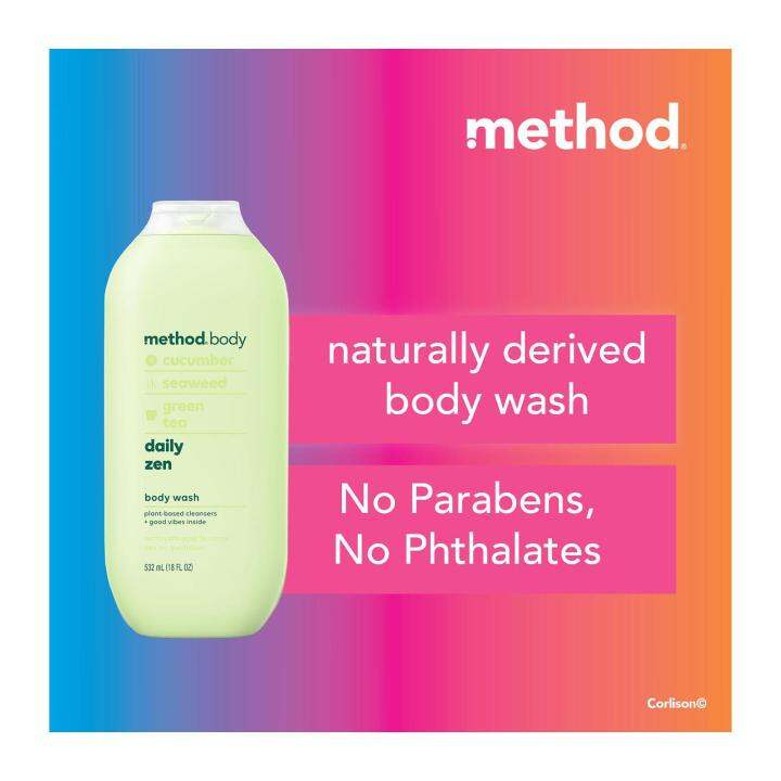 Method Body Wash Daily Zen By Corlison Lazada Singapore