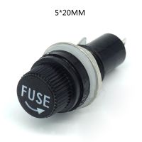 【YF】 5x20mm 6x30mm MF-527 MF-528 glass tube fuse holder 220V/250V hole 12mm 14mm 5A/6A/10A/15A