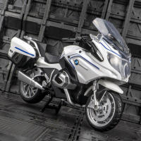 1:12 BMW R1250 RT รถจักรยานยนต์แข่งโลหะผสมจำลองสูงโมเดลรถมอเตอร์ไซค์ถนนจำลองทำจากโลหะหล่อจากโลหะเป็นของขวัญสำหรับเด็ก