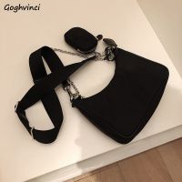 [กระเป๋าแฟชั่นร้อน688] Bolso Cruzado Con Cadena Para Mujer Bolsa De Hombro Y Axilas ฮาราจูกุอัลซาง De Nailon Portátil Combina Con Tolo