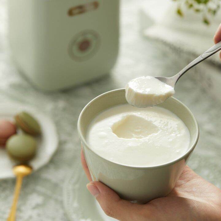 หมีโยเกิร์ตชง1l-ความจุขนาดใหญ่12วัตต์แบบพกพาไฟฟ้าโยเกิร์ตชงปรับใช้งานง่ายเครื่องใช้ภายในบ้านสำหรับหอพัก