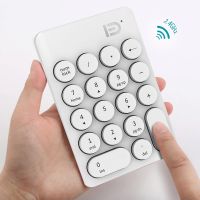 《Voice of The Times》 Wireless Number Keypad Accounting Keyboard Ireless Digital Keyboard USB Number Pad 18 Keys Mini Numeric Keypad สำหรับแล็ปท็อปพีซี