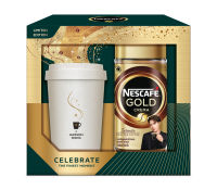 [Festive Set] ชุดของขวัญ NESCAFÉ Gold Crema Intense เนสกาแฟ โกลด์ เครมา อินเทนส์ แบบขวดแก้ว ขนาด 200 กรัม + แก้ว Mug