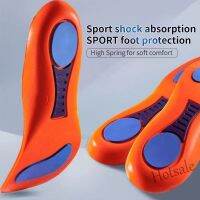 【hot sale】◘✼﹉ D18 EVA Memory Foam Arch Support Insole/ Orange Fashionable High Elastic Sports Shoe Pads