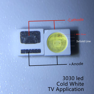 1000ชิ้น EVERLIGHT แสงไฟ LED 1วัตต์3030 3โวลต์เย็นสีขาว80-90LM ทีวีแอพลิเคชัน62-113TUN2CS5000-00FTR8-T กับ Zener