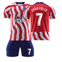 2223 Atletico No. 8 Griezmann Shirt Set No. 7 Felix With Socks Correa Football Shirt