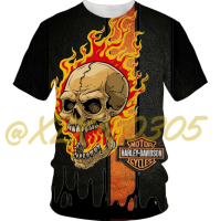 （xzx  31th）  (all in stock xzx180305)New Harley-Davidson Racing 3D Printed T-Shirt  10