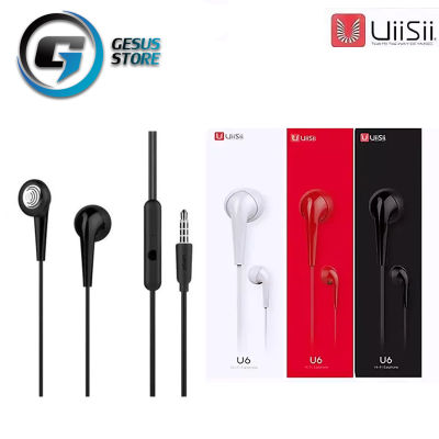 หูฟัง UiiSii U6 In-Ear Stereo เสียงดี IOS/Android พร้อมไมค์ รุ่น U6 ของแท้ รับประกัน1ปี BY GESUS STORE