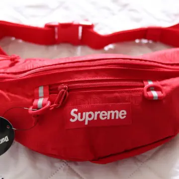 Supreme waist hotsell bag ss19 red