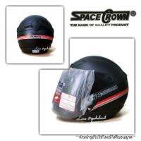 SQA หมวกกันน็อค HOTหมวกกันน็อคราคาถูก SPACE CROWN รุ่น ws1 สีดำด้าน หมวกนิรภัย