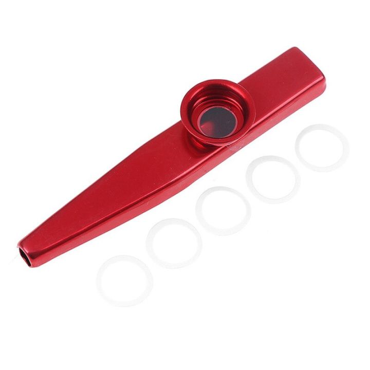1Pc 6 Colors Metal Kazoos Musical Instruments Flutes Diaphragm Mouth