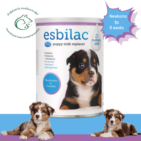 Esbilac Puppy Milk Replacer นมทดแทนสำหรับลูกสุนัข12 oz (340 กรัม) Exp